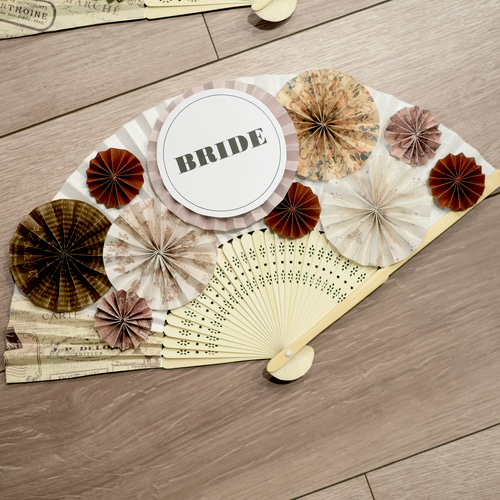 文字が選べる》扇子プロップス ♡ 結婚式 前撮りアイテム ウェディング