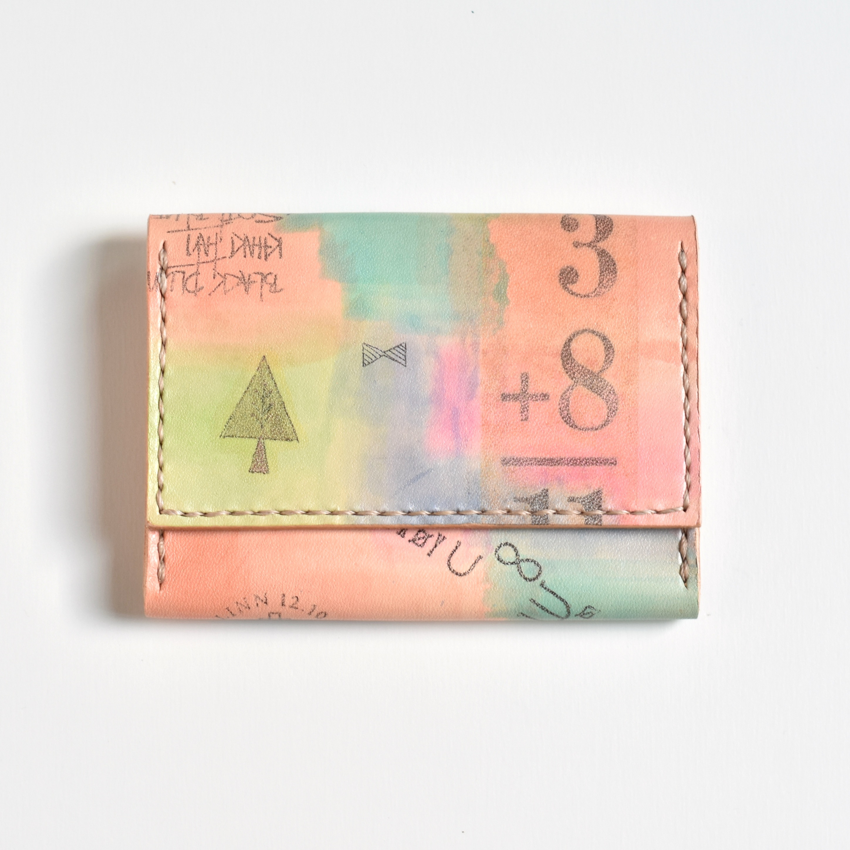 革の手染めカードケース 「Graffiti  No.98（名刺入れ）」