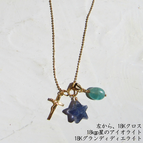 グランディディエライト ネックレス トップ 14kgf グリーン ジュエリー  