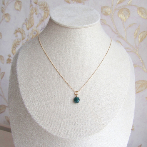 グランディディエライト ネックレス トップ 14kgf グリーン ジュエリー  