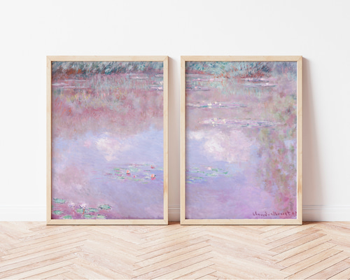 アンティーク モネ 睡蓮 複製画 ポスター柄 絵画 油絵 油彩画 アート Amazon.co.jp: モネ 睡蓮 アートパネル 花 ポスター複製画 油絵