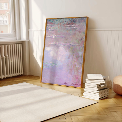 アンティーク モネ 睡蓮 複製画 ポスター柄 絵画 油絵 油彩画 アート 複製絵画 モネ 《睡蓮》 | 複製絵画 | ポーラ美術館オンライン