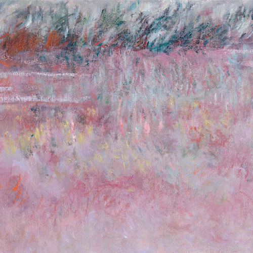 アンティーク モネ 睡蓮 複製画 ポスター柄 絵画 油絵 油彩画 アート モネ「睡蓮」複製画【大原美術館 美術館 モネ 複製画 睡蓮 作品