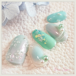 ネイルチップNo1 （ ブライダル ブライダルネイル ネイルチップ 春