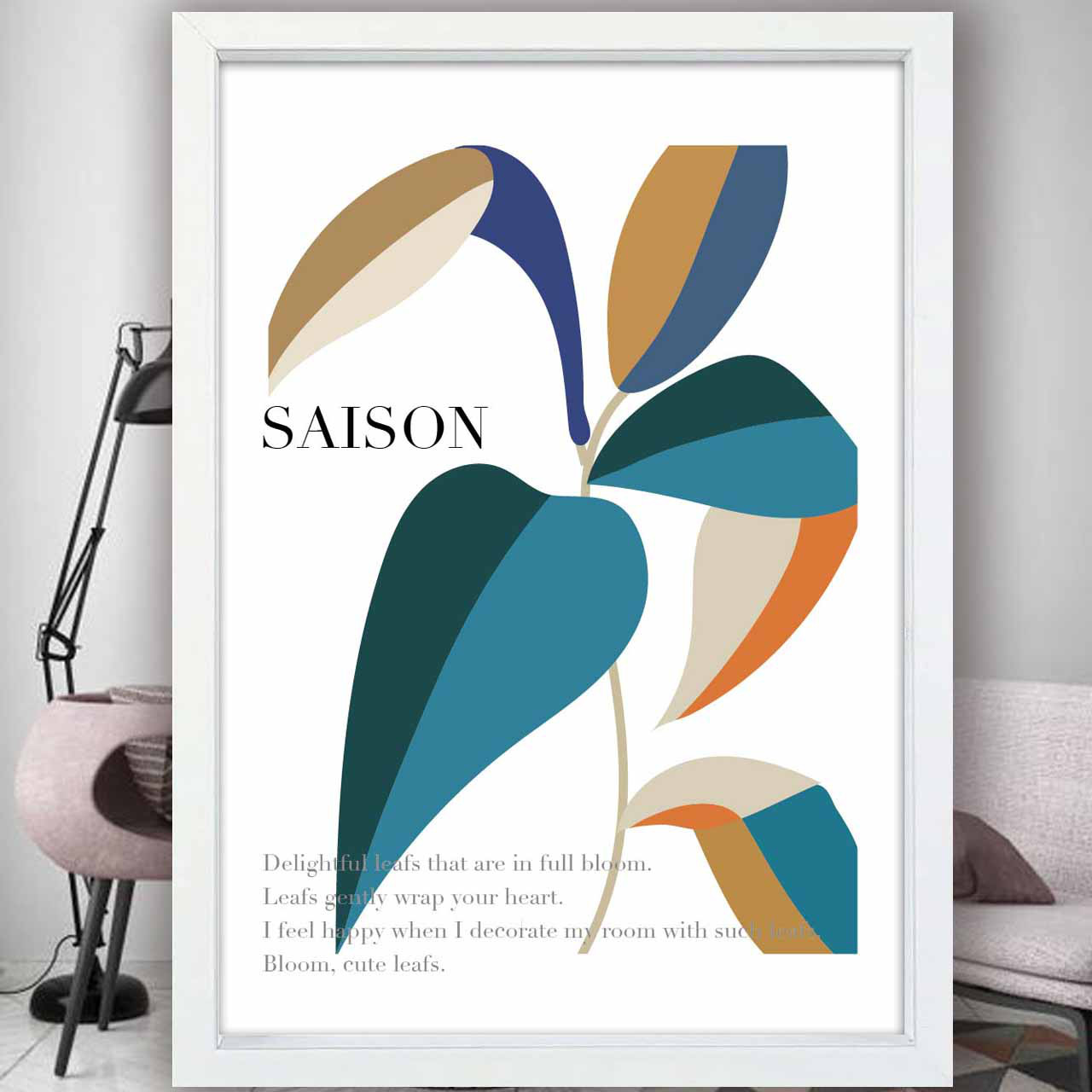 SAISON  花　イラスト　ポスター　A4 A3 A2 A1　アート  　アートポスター　sei検索　2752