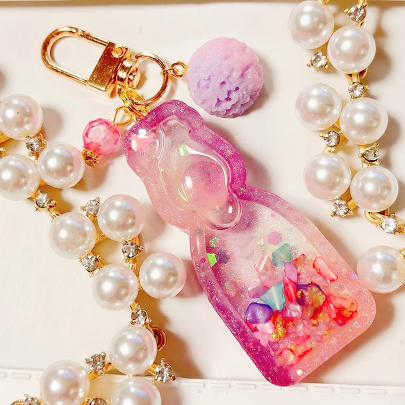 シャカシャカキーホルダー　springダブル桜シェイカーキーホルダー シャカシャカキーホルダー springダブル桜シェイカーキーホルダー