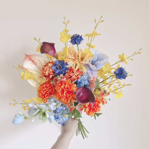 ブーケ＆ブートニア【No.174】造花ブーケ アーティフィシャル