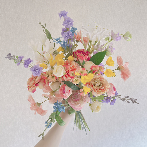 ブーケ＆ブートニア【No.174】造花ブーケアーティフィシャルフラワー