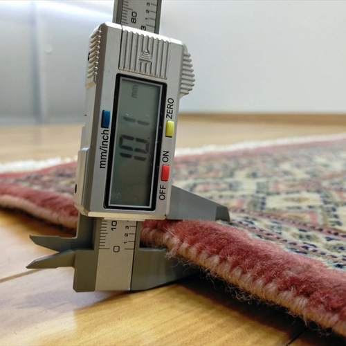 パキスタン絨毯 ラグ 194x139cm 軽くて畳める手織りラグ ピンク パキスタン絨毯 ラグ 194x139cm 軽くて畳める手織りラグ ピンク