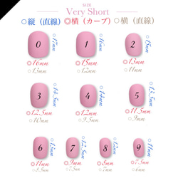 サイズ確認用ネイルチップ 2枚目の画像