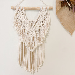 NO.94 ピュアホワイトなマクラメタペストリー ym216204-1.jpg