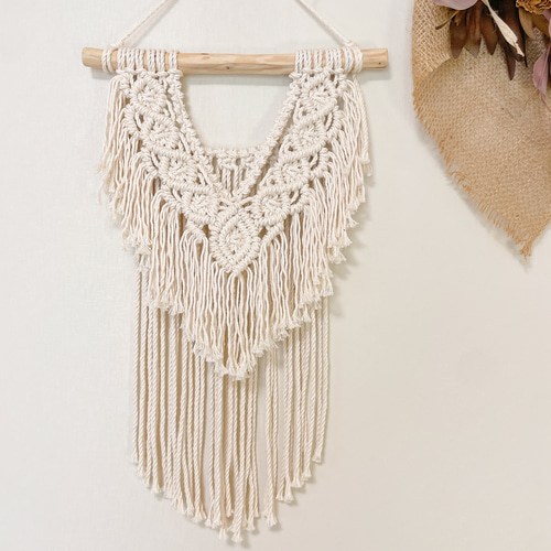 タペストリー/マクラメタペストリー/壁掛けインテリア/ナチュラル/北欧