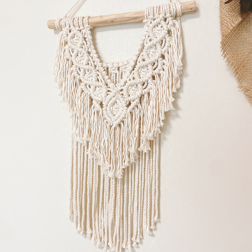 NO.78 ivory マクラメタペストリー NO.78 ivory マクラメタペストリー