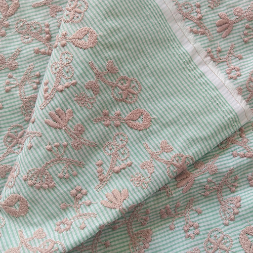 C&S field of flower ミナペルホネン《check mint》 生地 senne 通販