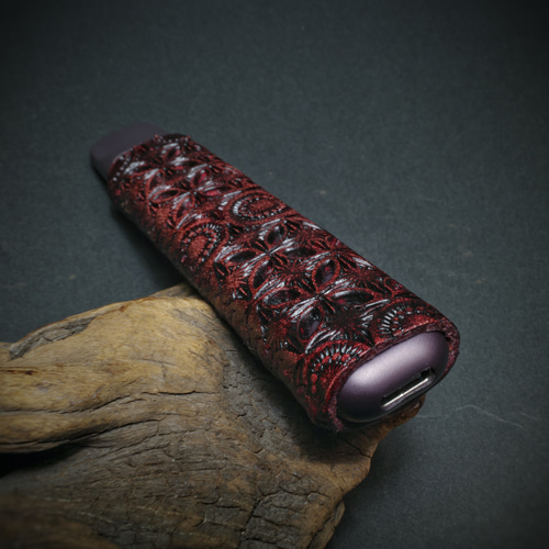 IQOSデコケース ドクターベイプモデル3ケース ハンドメイド DR.VEPE3ケース ドクターベイプ3ケース 栃木レザー キャップ付き