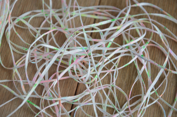 手染め糸　コットンリリー　marble　neon②  nijiyarn 3枚目の画像