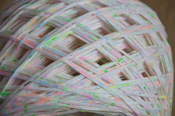 手染め糸　コットンリリー　marble　neon②  nijiyarn 1枚目の画像