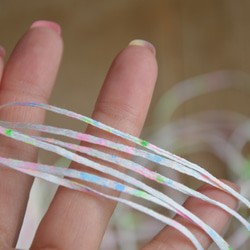 手染め糸　コットンリリー　marble　neon②  nijiyarn 4枚目の画像