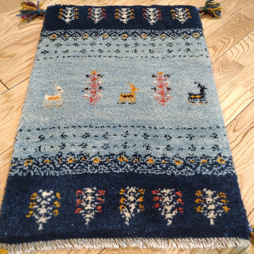 ペルシャ絨毯　ギャッベ　４枚 ☆ペルシャ絨毯 手織りギャッベ ラグSサイズ4 | 三越伊勢丹