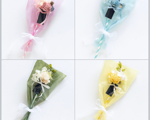 スティックフラワーブーケ1点 プリザーブドフラワー La couronne