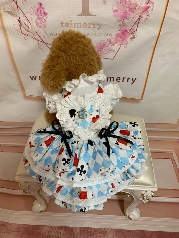 犬猫うさちゃん服 アリスのふりふりワンピース ペット服・アクセサリー  