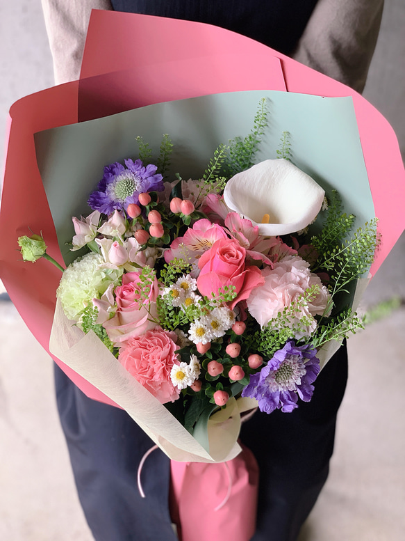 生花】完全おまかせ花束 L＜ピック無し＞ – karendo online shop