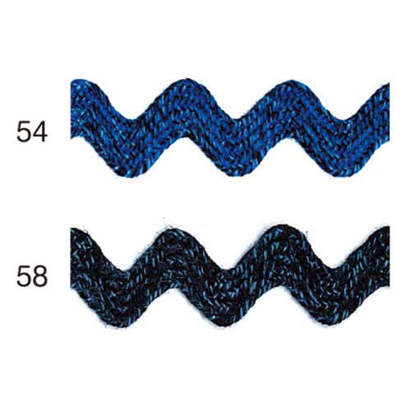 藍染風リックラックリボン bel-636：4m　カラー・サイズ選択 6枚目の画像