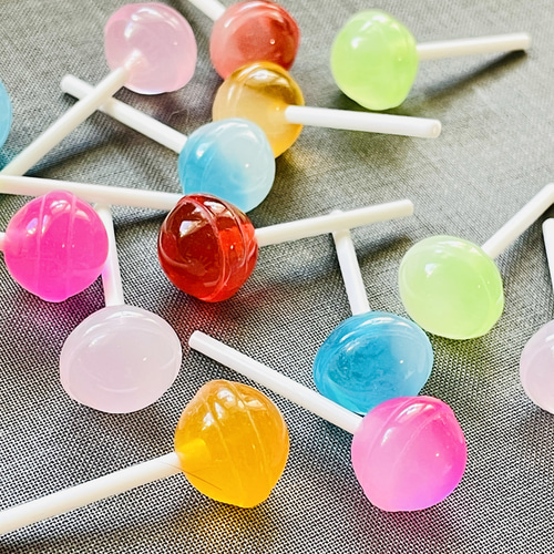 ミニトイ ロリポップキャンディ 5種類アソート｜フェイクスイーツ 樹脂