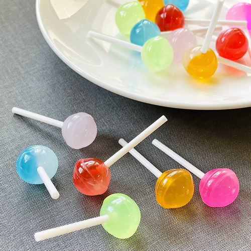 ミニトイ ロリポップキャンディ 5種類アソート｜フェイクスイーツ 樹脂