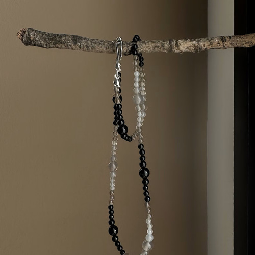 ハンドメイド ビーズクリスタル パーティネックレス グレー系 imgrc0068073035.jpg?fitin=272:272