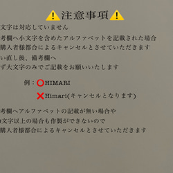 星型カラビナ/クリアネームタグ 7枚目の画像