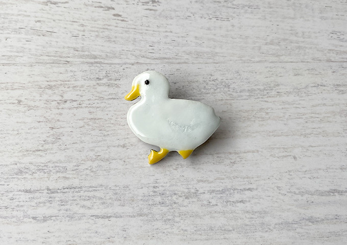 スワロフスキー クリスタル アヒル ブローチ SWAROVSKI スワロフスキー Swarovski クリスタル 『アヒル(Duck