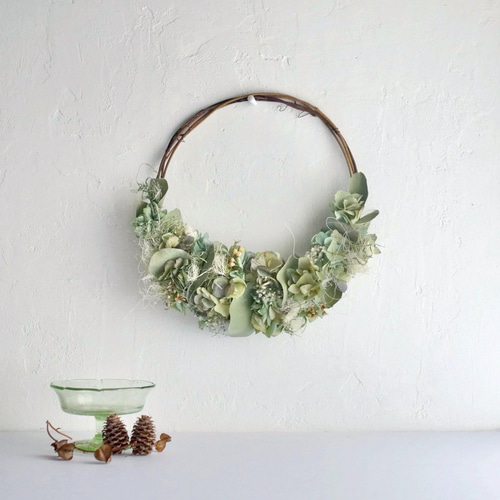 アジサイのハーフリース ドライフラワー ドライフラワー wildswag 通販