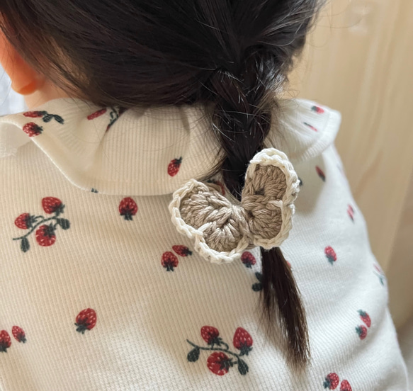 papillon × flower   hairclip〈2set〉 4枚目の画像