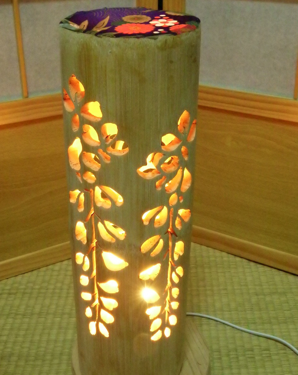 竹灯り・竹あかり・竹灯籠 ～～ 癒しの灯り 華衣ライン☆蒼の炎☆～～