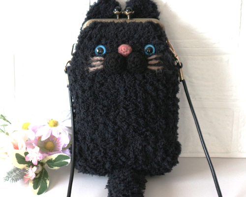 新品未使用ふわっふわっオーダー インターシャ手編みBLACK CATニットベスト miite｜ふわふわJQインターシャネコセーター | Rakuten Fashion(楽天