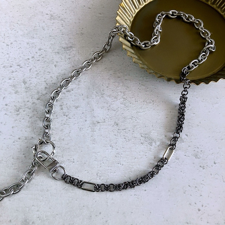 【ネックレス】チェインメイル ネックレス saltarello gatto nero -10