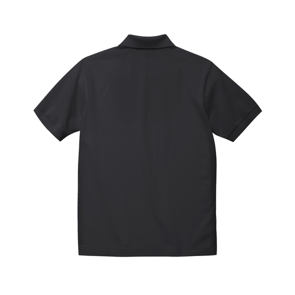 チームポロシャツ【ブラック】 刺繍ワッペンWEDNESDAY GYM HOOPS JUMP SWISH 2枚目の画像