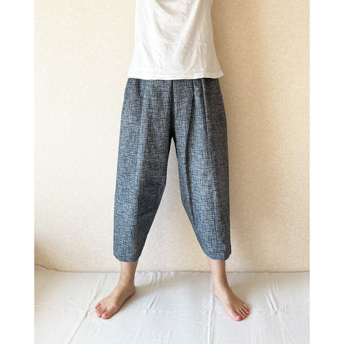 着物リメイク》リラックス浴衣パンツ ロングパンツ SUN & MOON