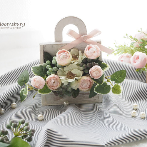 ピンクミニバラのナチュラルアレンジ＊Mother's Day＊ ~with