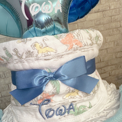 Disneyブルーのおむつケーキ 5枚目の画像