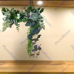 光触媒　人工観葉植物　ウォールグリーン　フェイクグリーン　壁掛け405 2枚目の画像