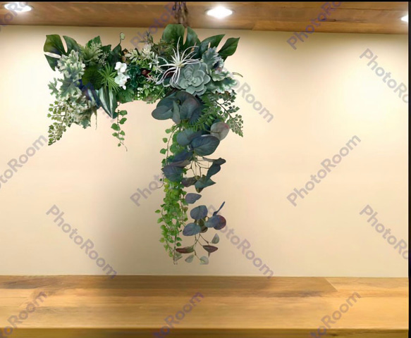 光触媒　人工観葉植物　ウォールグリーン　フェイクグリーン　壁掛け405 2枚目の画像