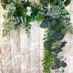 光触媒　人工観葉植物　ウォールグリーン　フェイクグリーン　壁掛け405 3枚目の画像