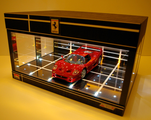 1/18、2〜3台展示可・ネオモダン・ディスプレーBOX / 2色LED35灯