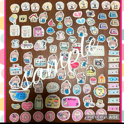 新作♥️①マタニティフレークシールC♥️母子手帳、エコーアルバム、妊娠♥大まかカット発送 3枚目の画像