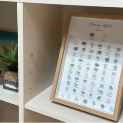 ゲスト参加型【結婚証明書】（シーグラス・額縁セット/送料込）☆貝殻