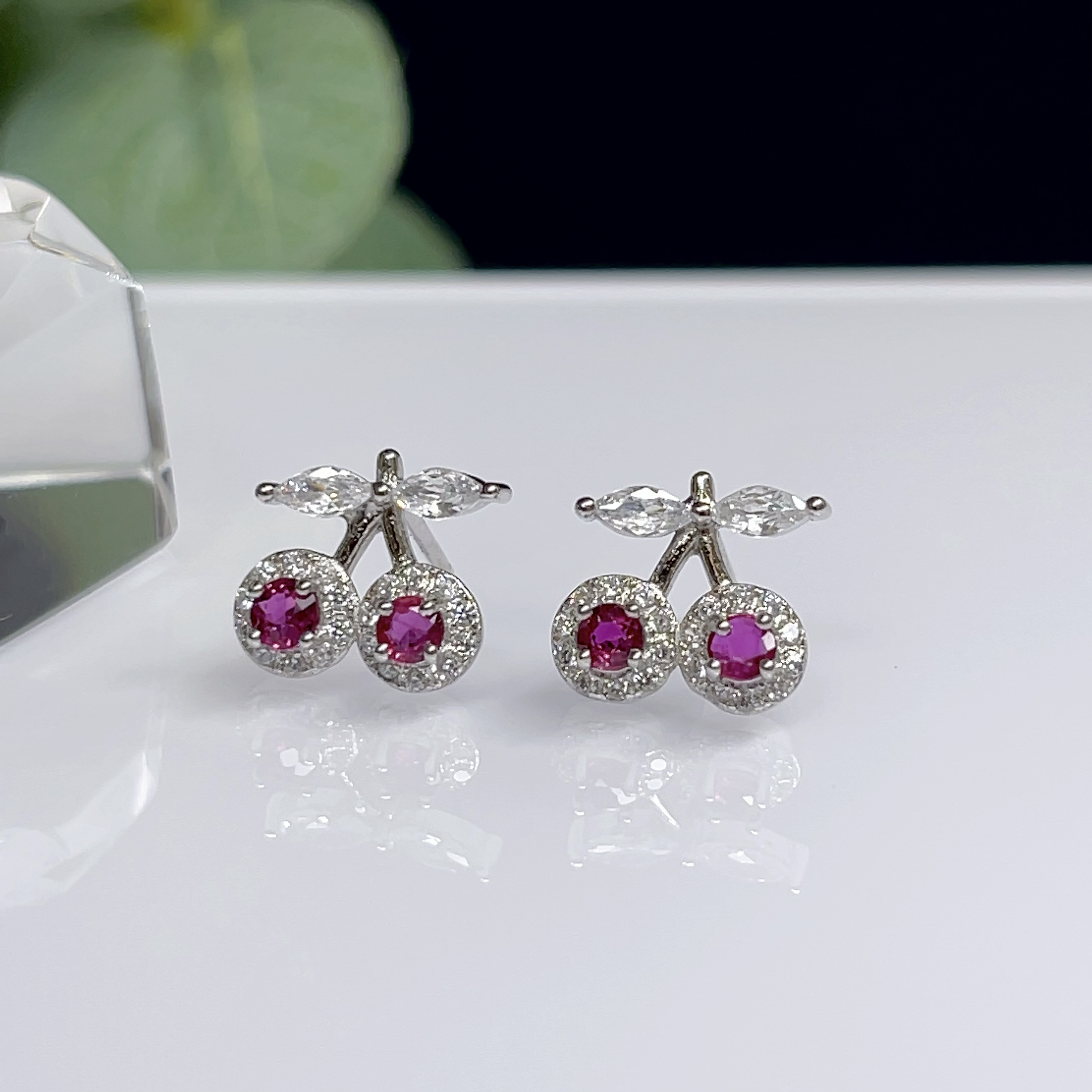 ルビー　ピアス　紅玉　天然石　【極上宝石質】 2 9,344円