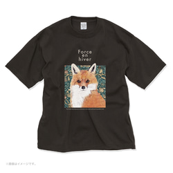 厚みのあるBIGシルエットTシャツ「FOX」/送料無料 5枚目の画像