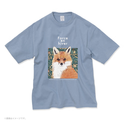 厚みのあるBIGシルエットTシャツ「FOX」/送料無料 7枚目の画像